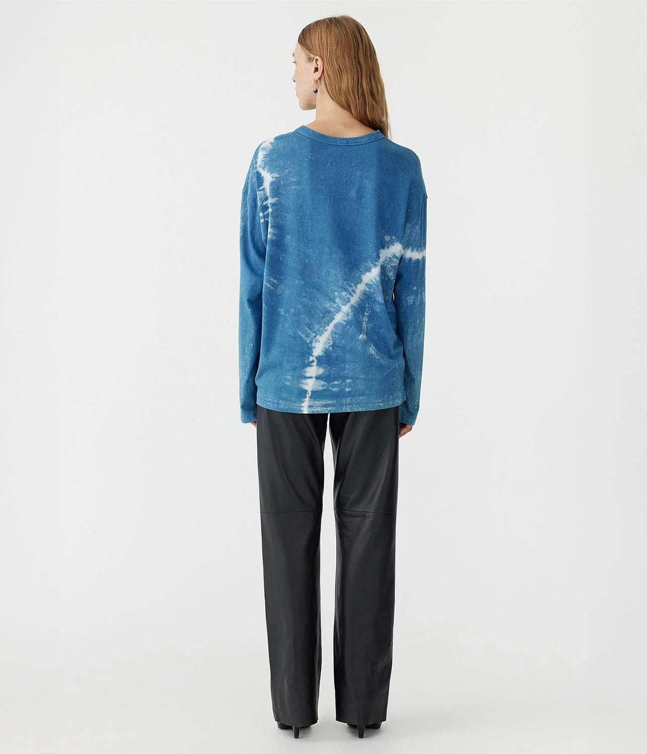 INDIGO DYE WIDE HERITAGE L/S TEE - INDIGO