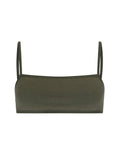STRAP BACK WOOL BRALET - GROVE