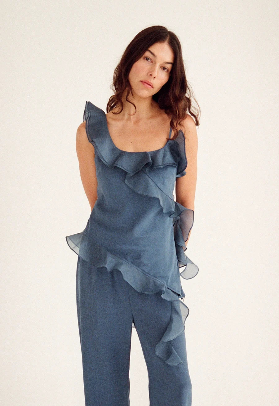 GENTLE BY NATURE TOP - VINTAGE NAVY