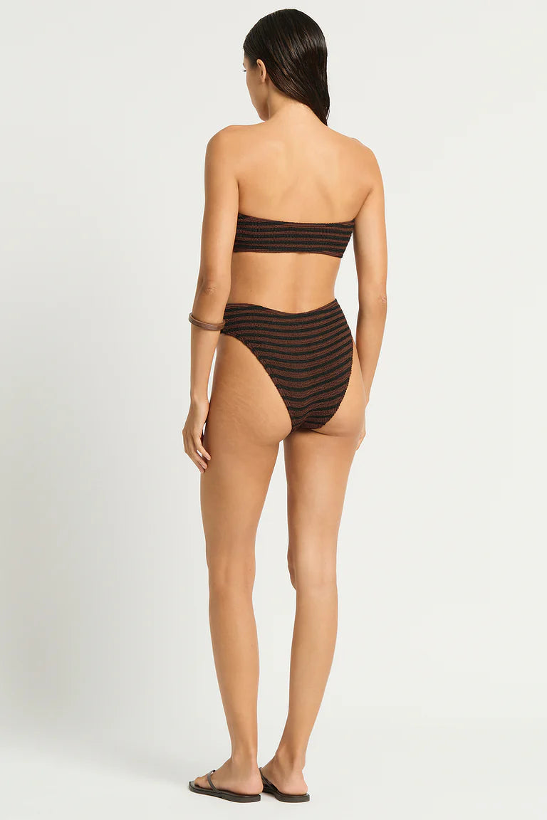 THE BLAKE BANDEAU - CAROB / BLACK