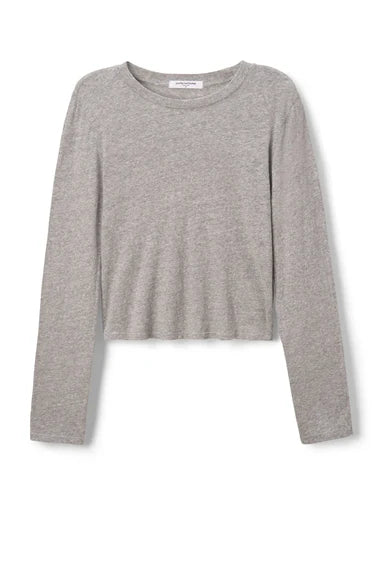 JAMIE LONGSLEEVE TOP - HEATHER GREY