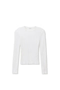 ROWE RIB CREWNECK LONG SLEEVE - WHITE