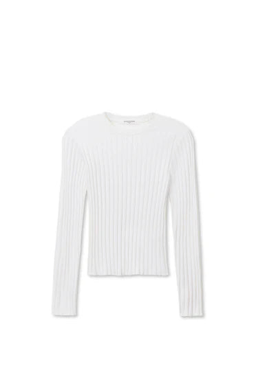 ROWE RIB CREWNECK LONG SLEEVE - WHITE