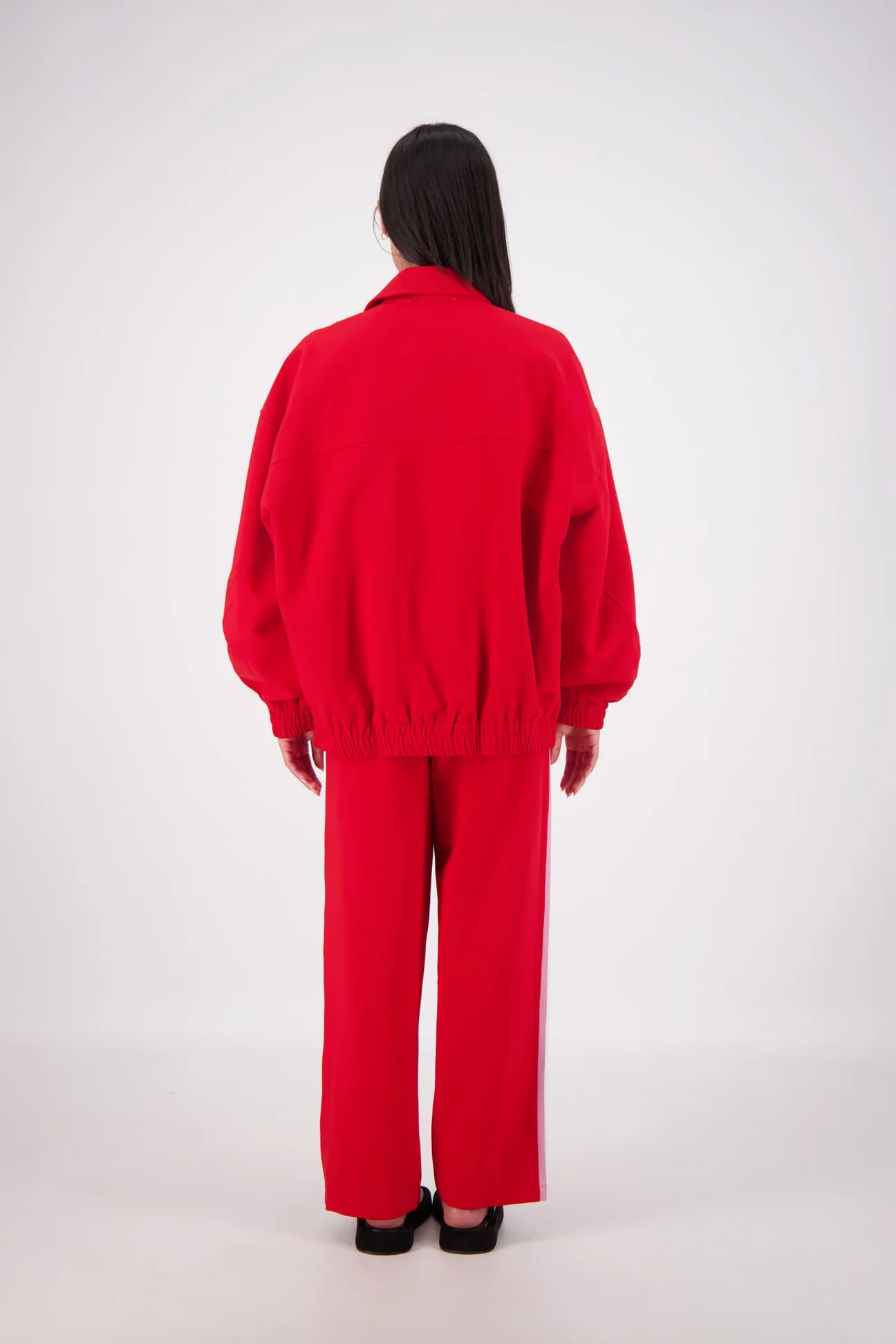 ISCHIA BOMBER JACKET - RED