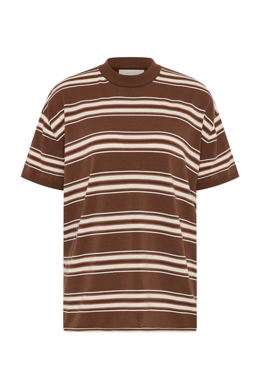(PRE-ORDER) LE PAZ TOP - OMBRE STRIPE MACRO CAROB