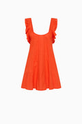 LOOSE TRACK OF TIME MINI DRESS - TOMATO