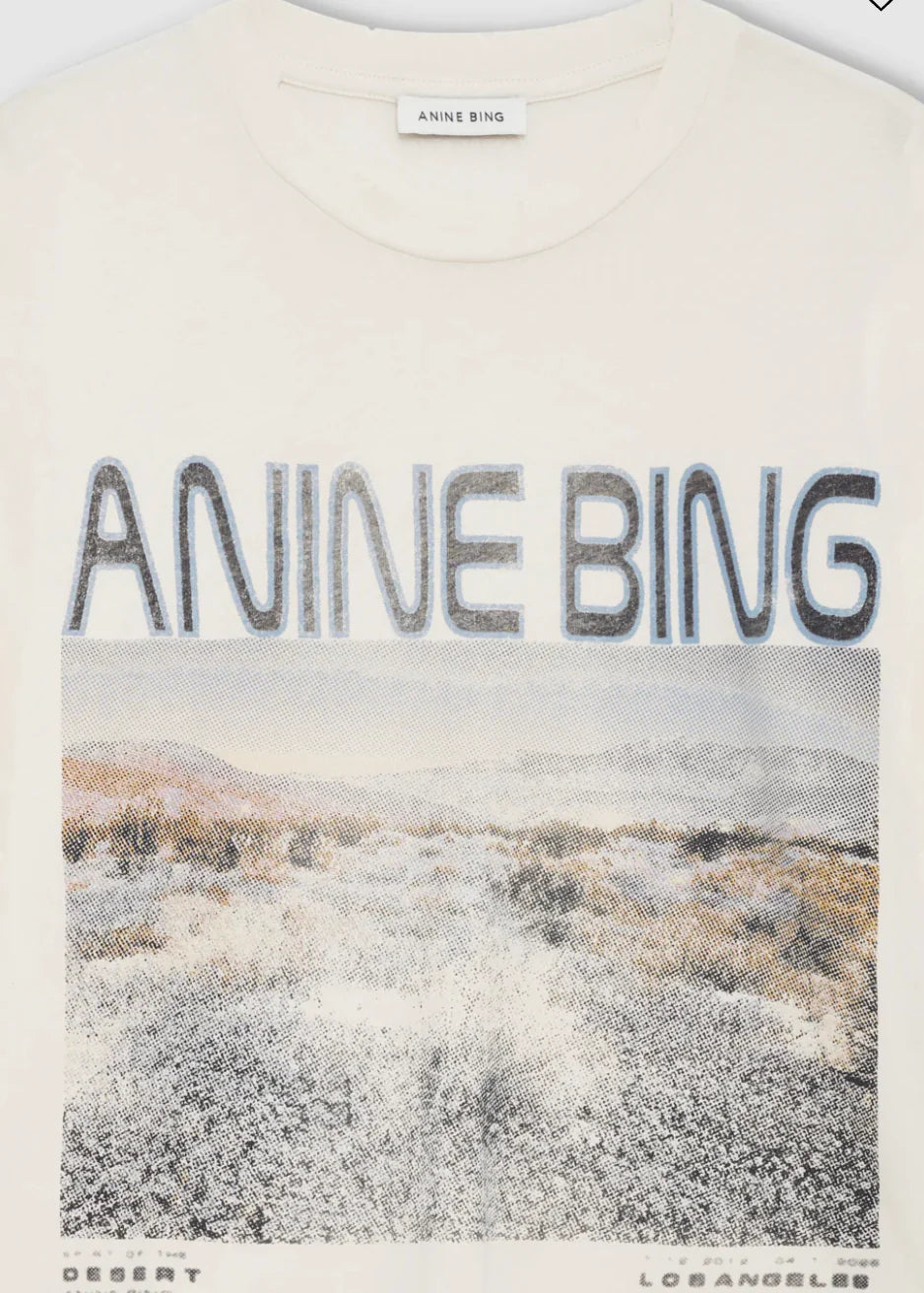 CADE TEE WILDFLOWERS - OFF WHITE