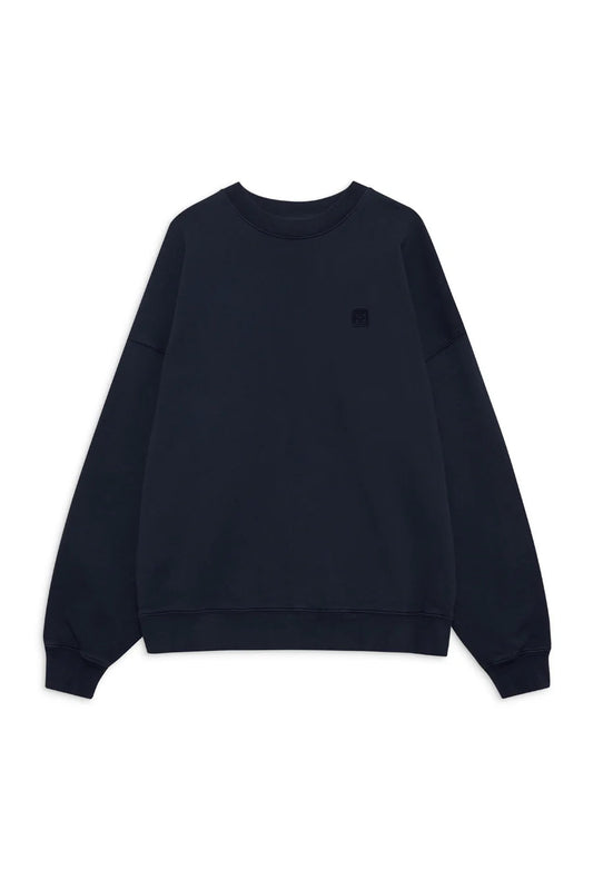 MILES SWEATSHIRT FRAMED MONOGRAM - WASHED NAVY