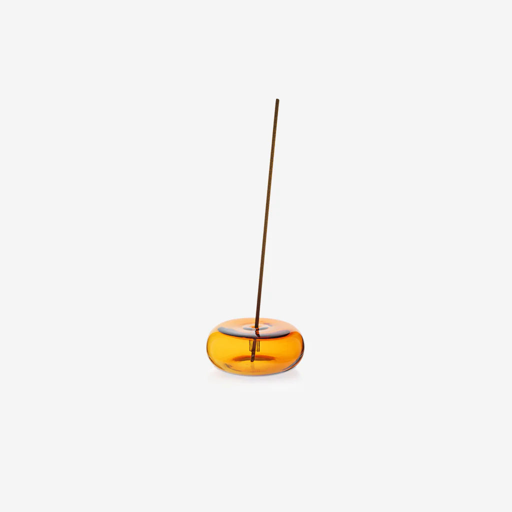 PEBBLE INSENCE HOLDER - AMBER