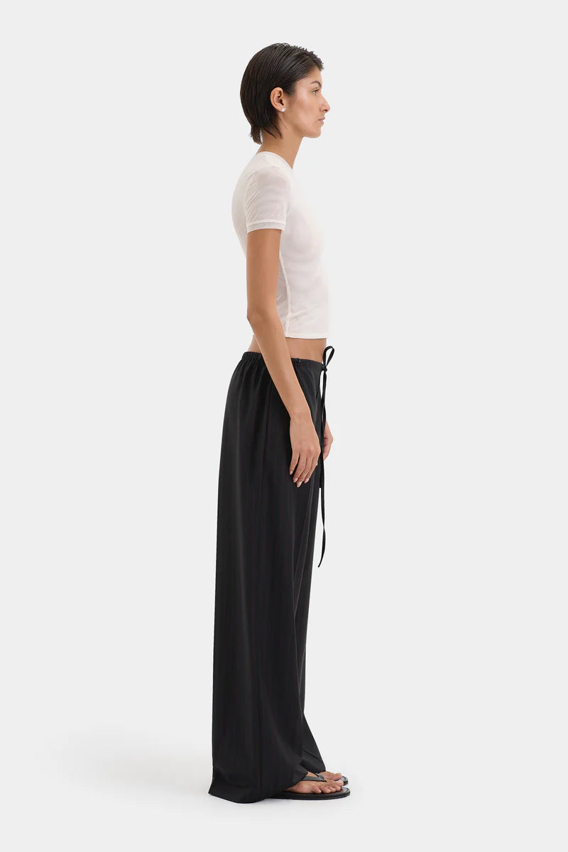 SORRENTINO DRAWSTRING PANT - RED PINSTRIPE