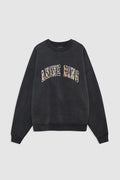 MILES SWEATSHIRT ANINE BING LEOPARD - WASHED BLACK