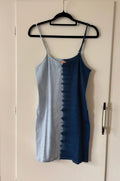 EQUANIMITY RIBBED MINI DRESS - BLUE KYANITE