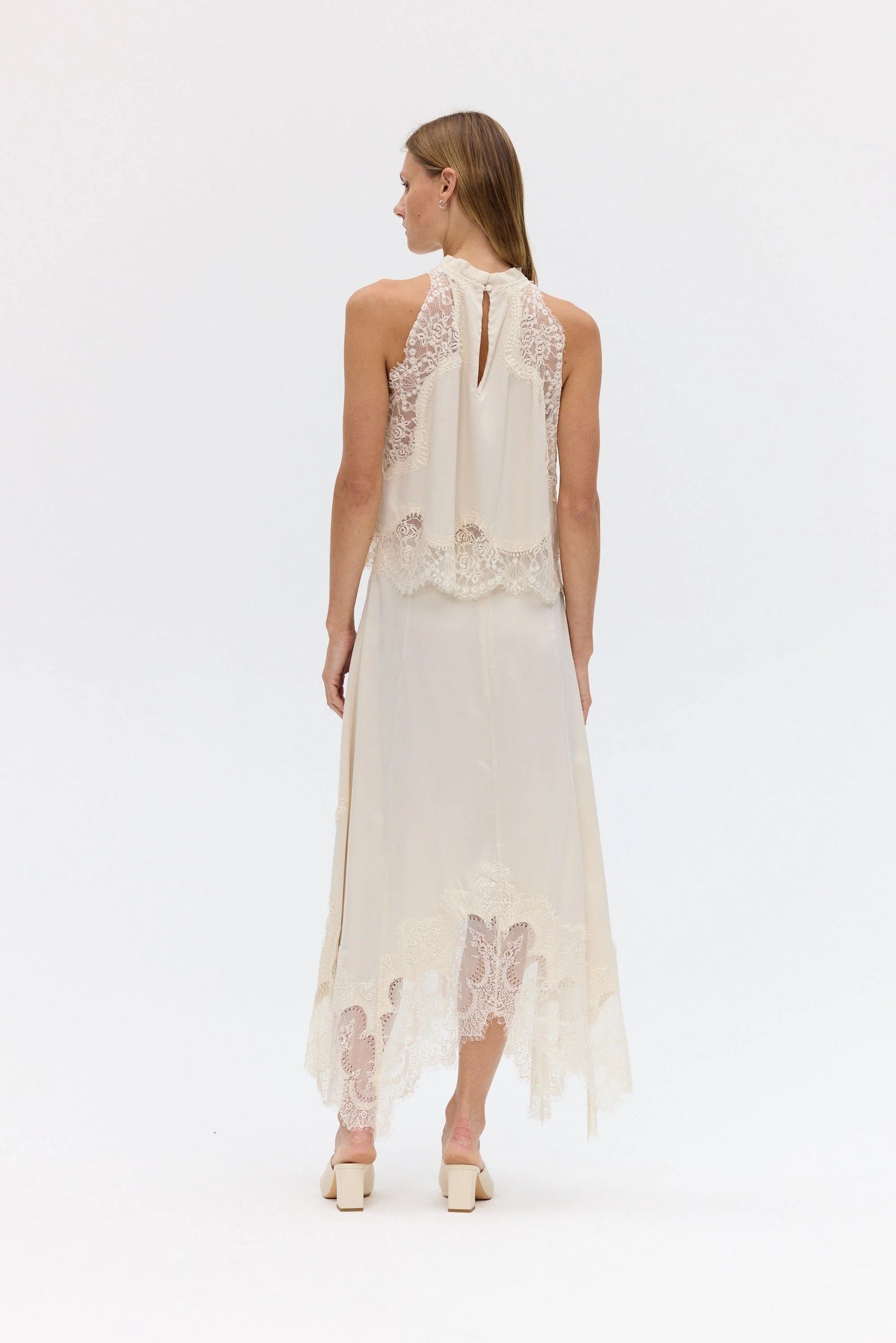 VISIONS LACE SKIRT - BUTTERCREAM