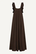 LOOSE TRACK OF TIME DRESS - CHOCOLATE