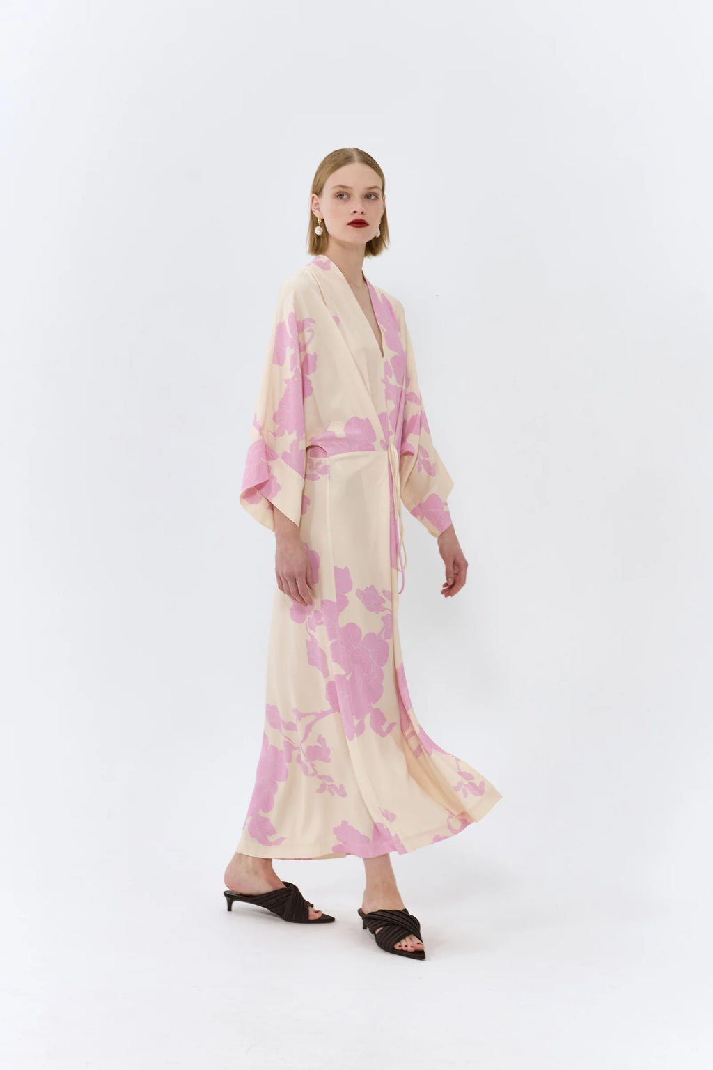 LOTTA KIMONO DRESS (ONE SIZE) - PINK