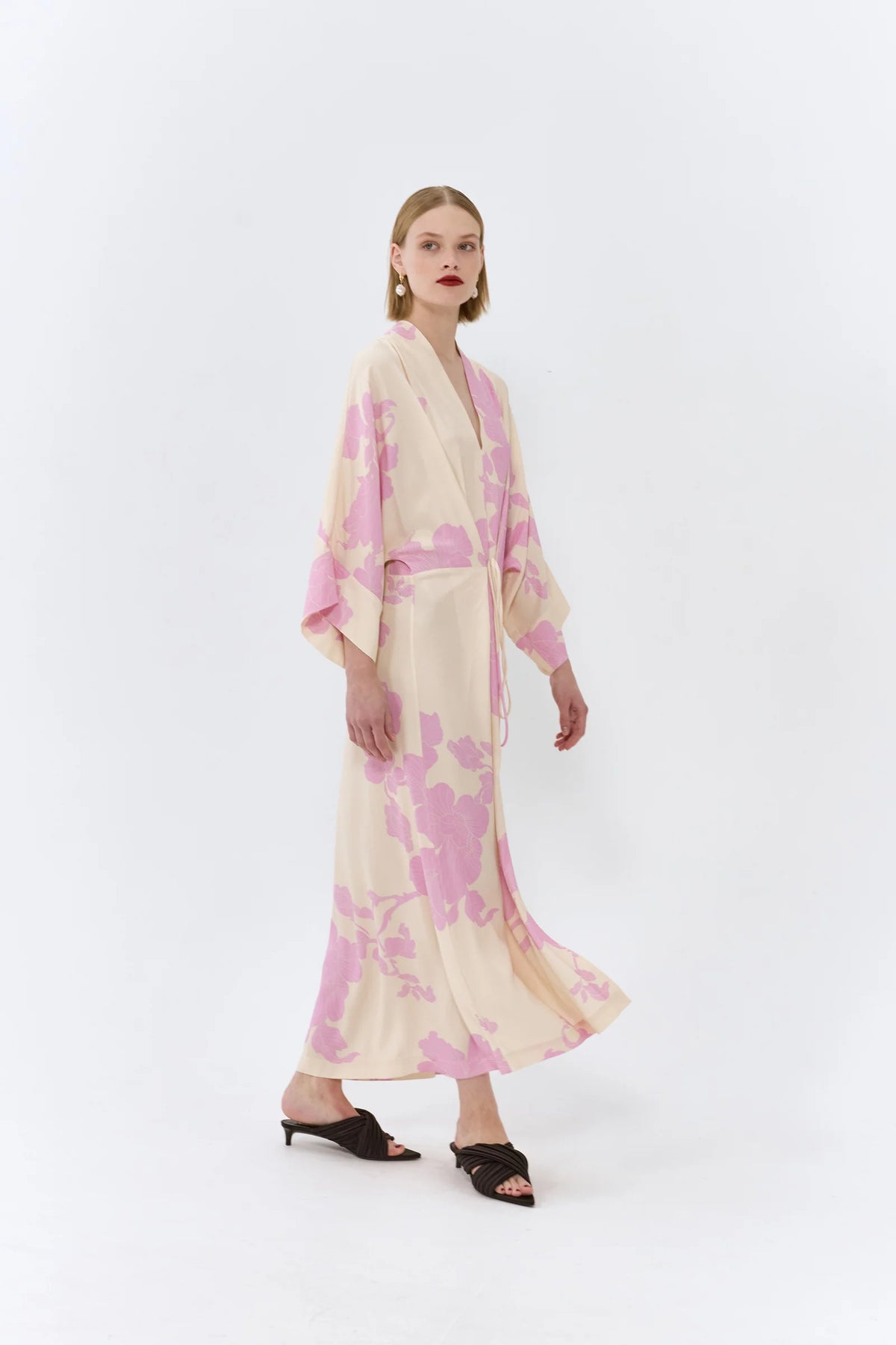 LOTTA KIMONO DRESS (ONE SIZE) - PINK