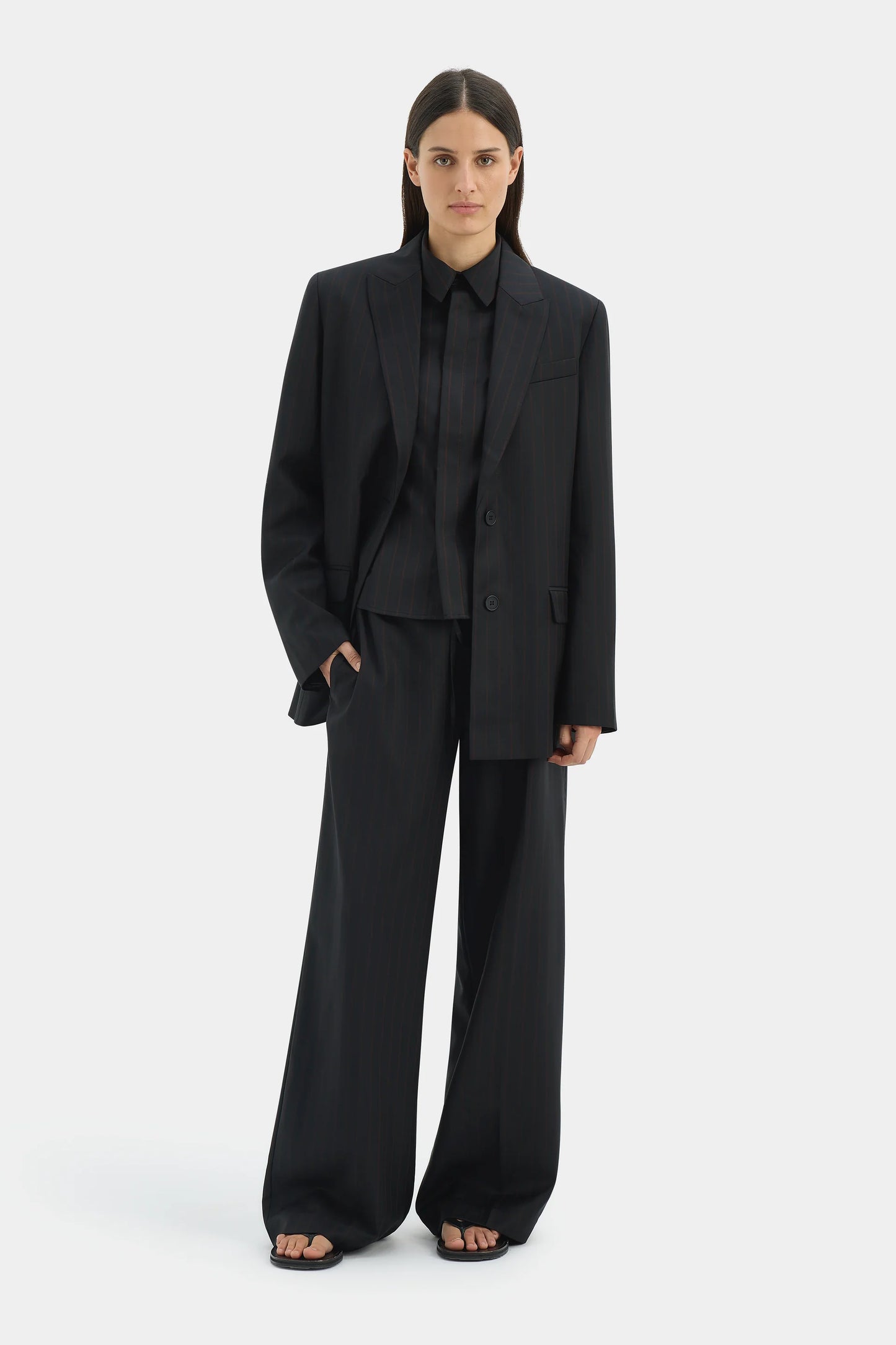 SORRENTINO BLAZER - RED PINSTRIPE