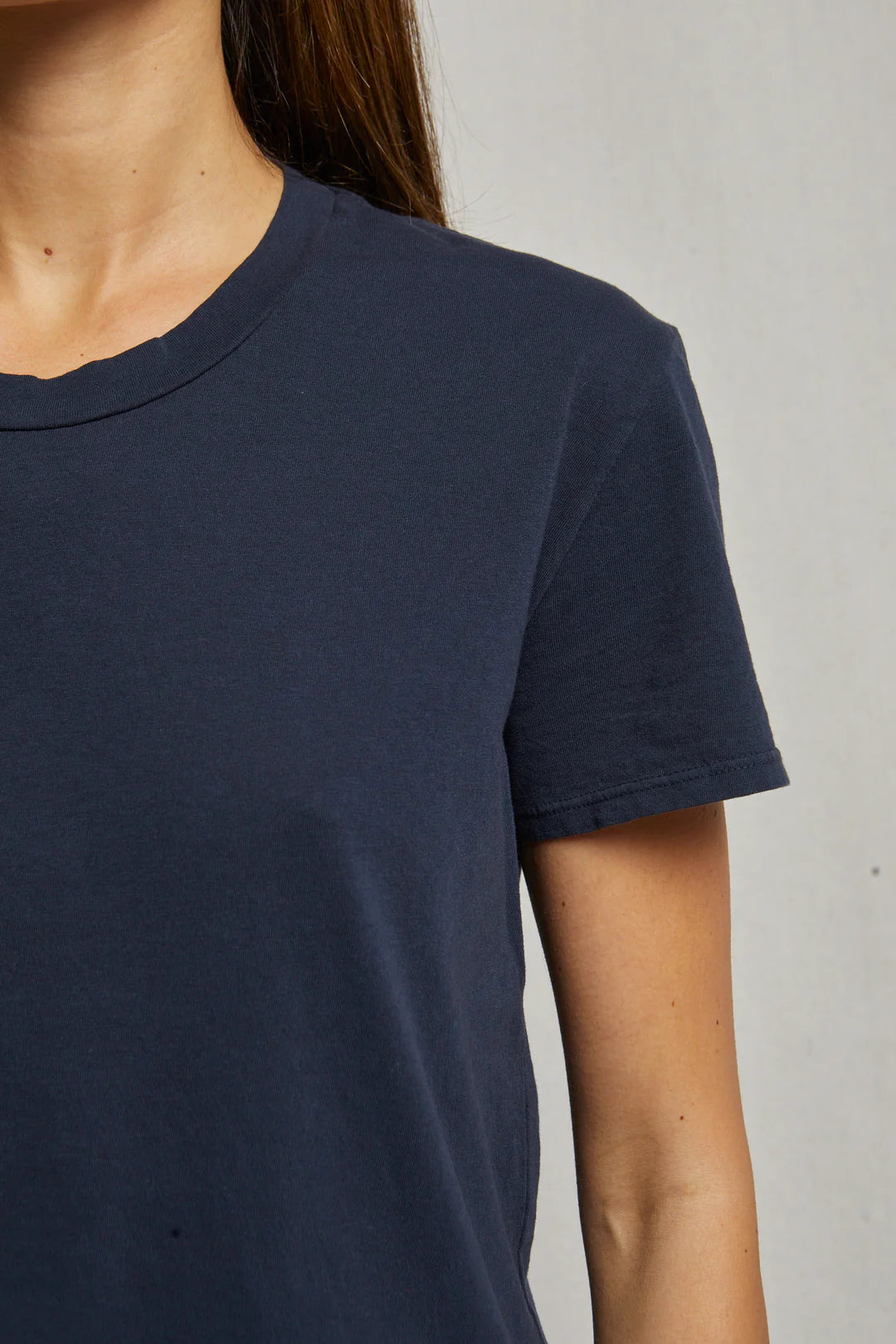 HARLEY COTTON BOXY CREW - NAVY