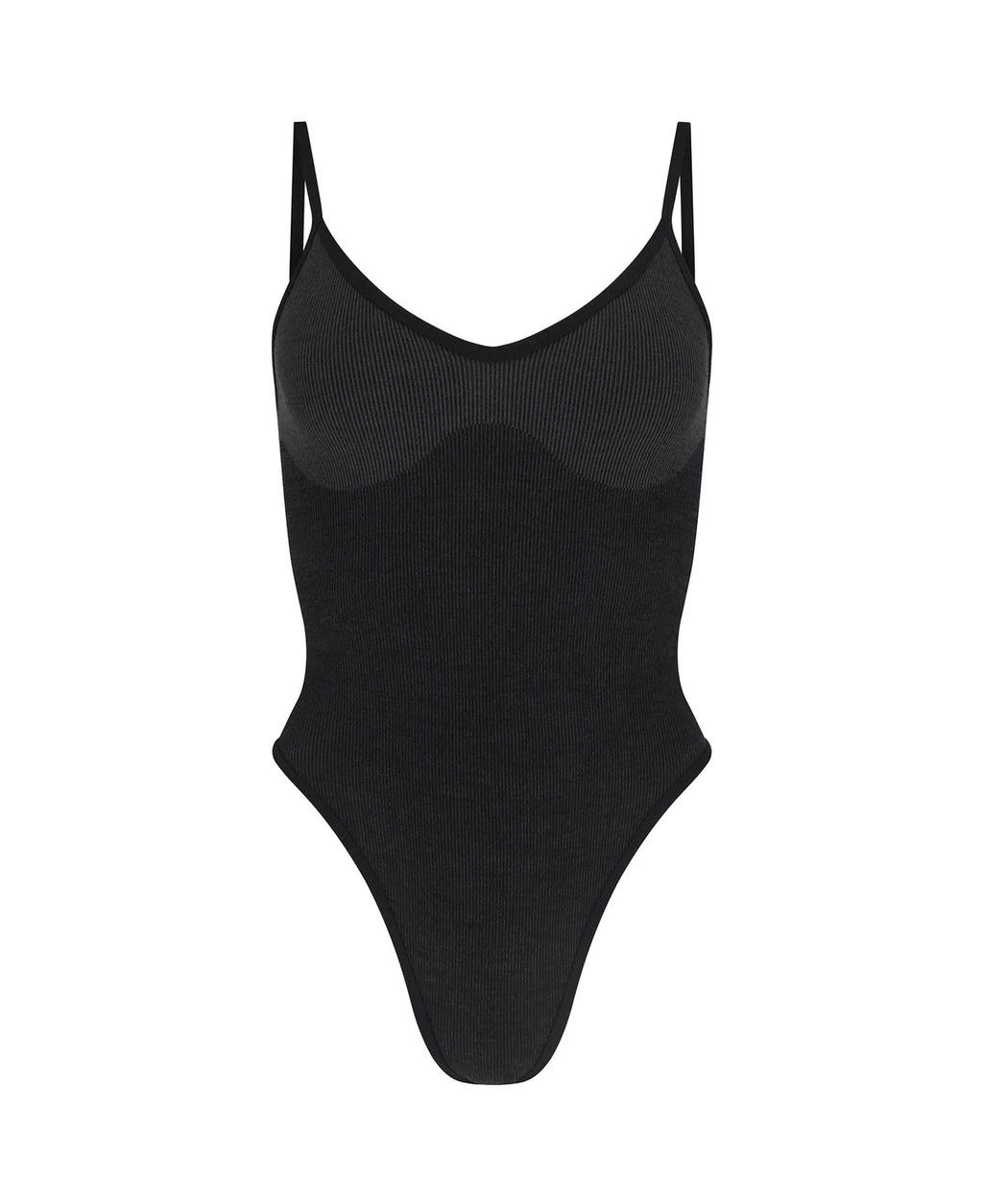 TRI WOOL BODYSUIT - OBSIDIAN