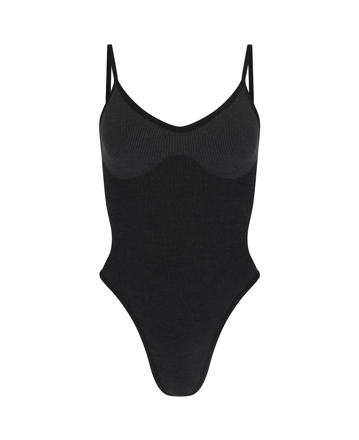 TRI WOOL BODYSUIT - OBSIDIAN