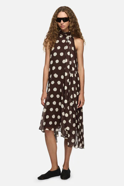 LINNEA DRESS - BROWN
