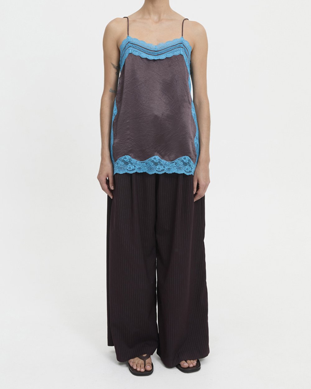 LILY TANK - BROWN