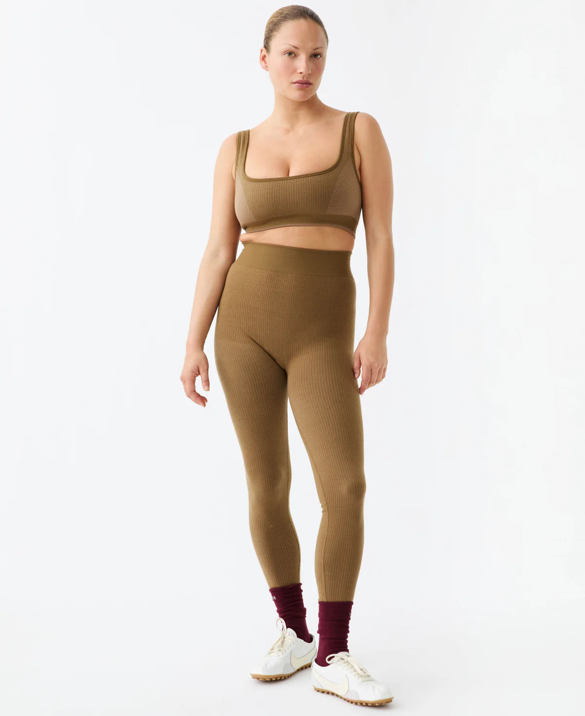 (PRE-ORDER) CLASSIC WOOL RIB LEGGING - HARVEST