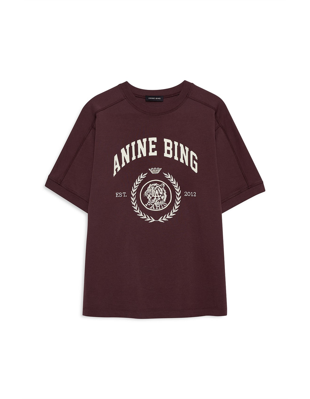(PRE-ORDER) CADE TEE COLLEGIATE - BURGUNDY
