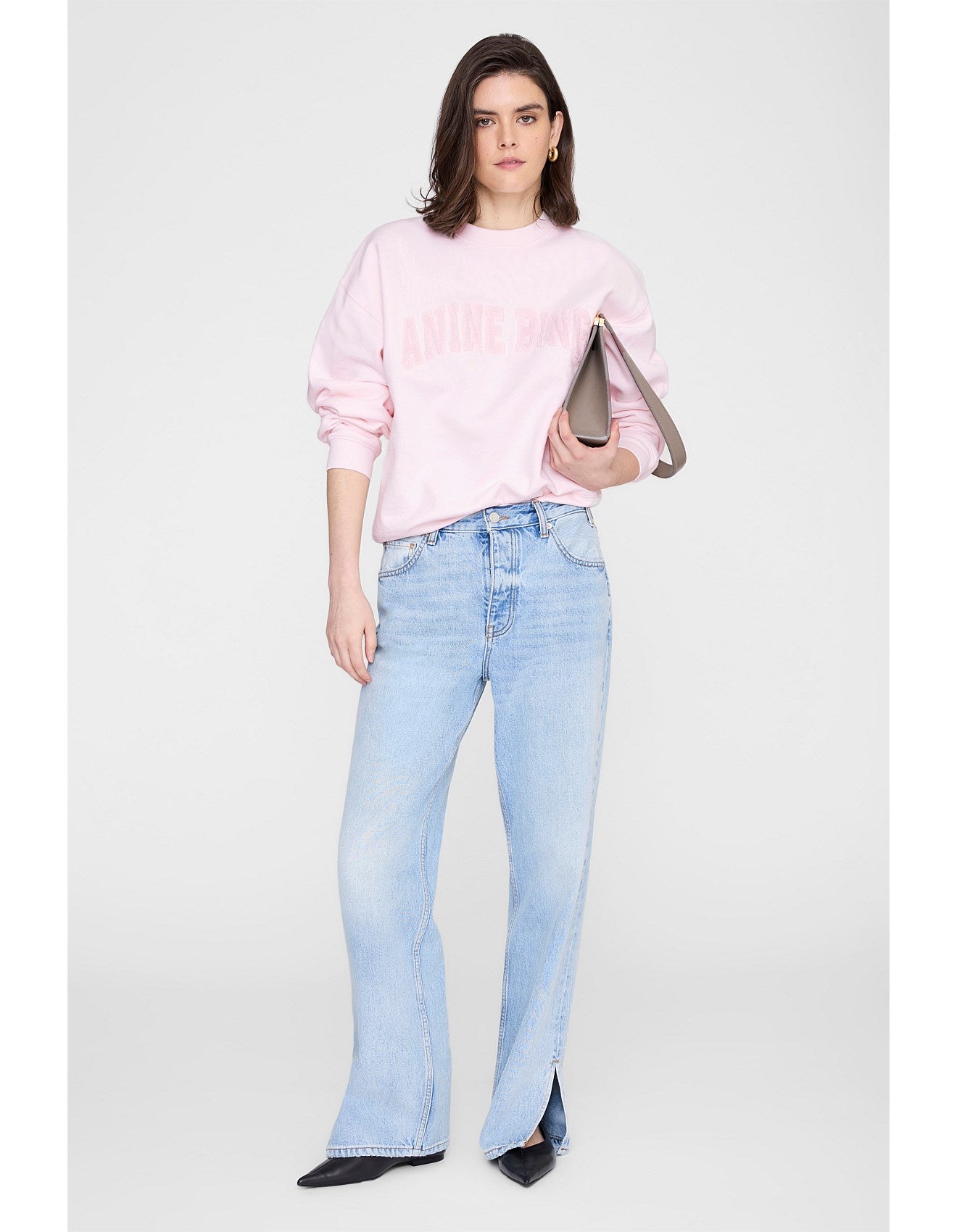 SPENCER SWEATSHIRT ANINE BING - POWDER PINK