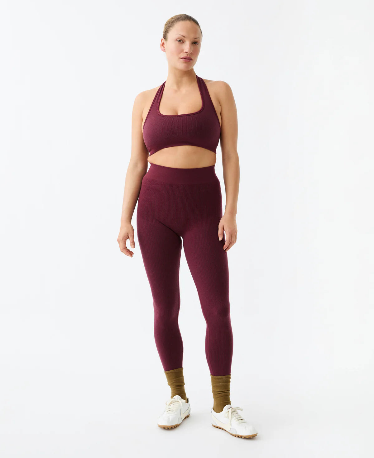 (PRE-ORDER) CLASSIC WOOL RIB LEGGING - MULBERRY
