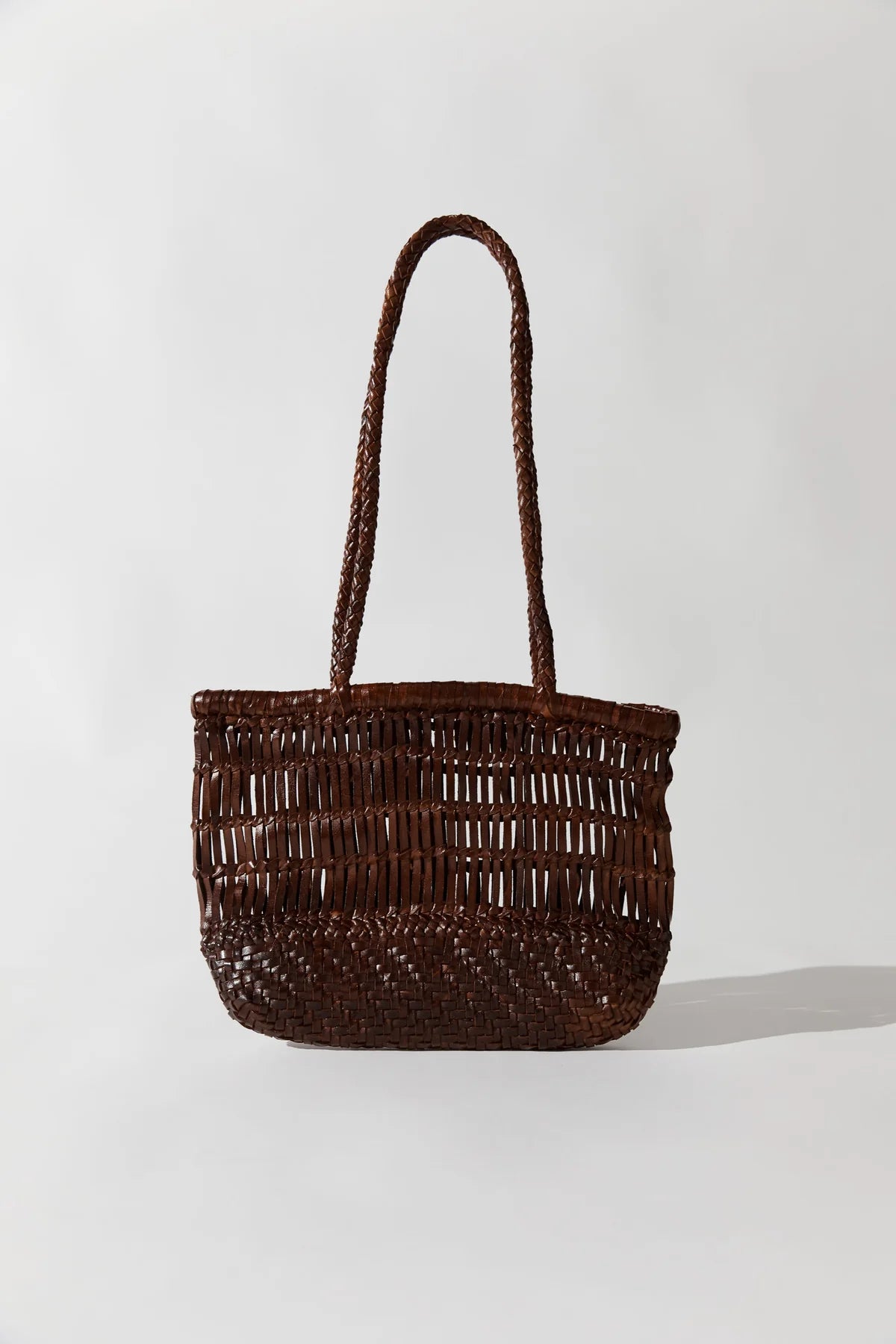 TEXTURED PETIT BAGU - CHESTNUT