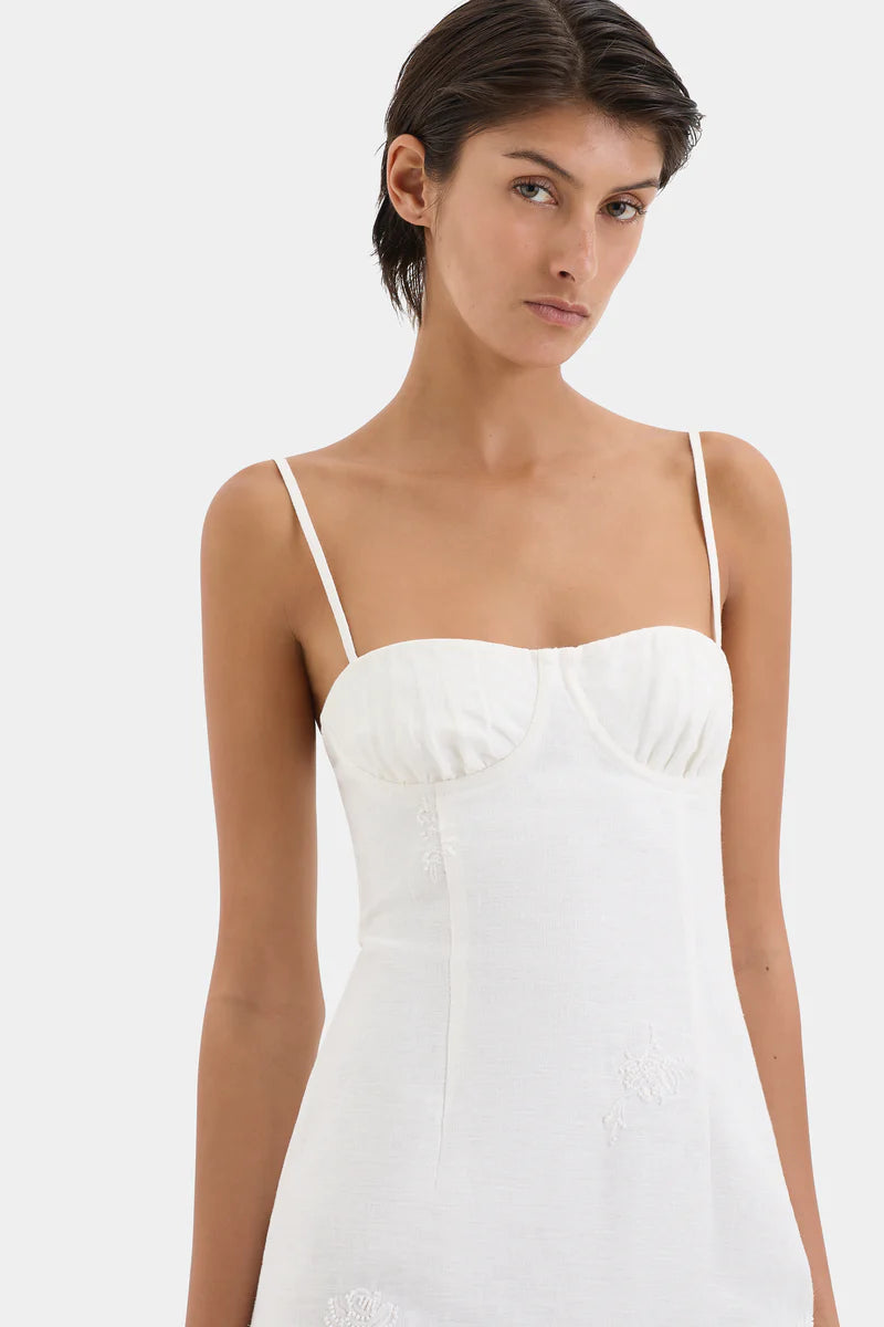 ALESSANDRA MINI DRESS - IVORY