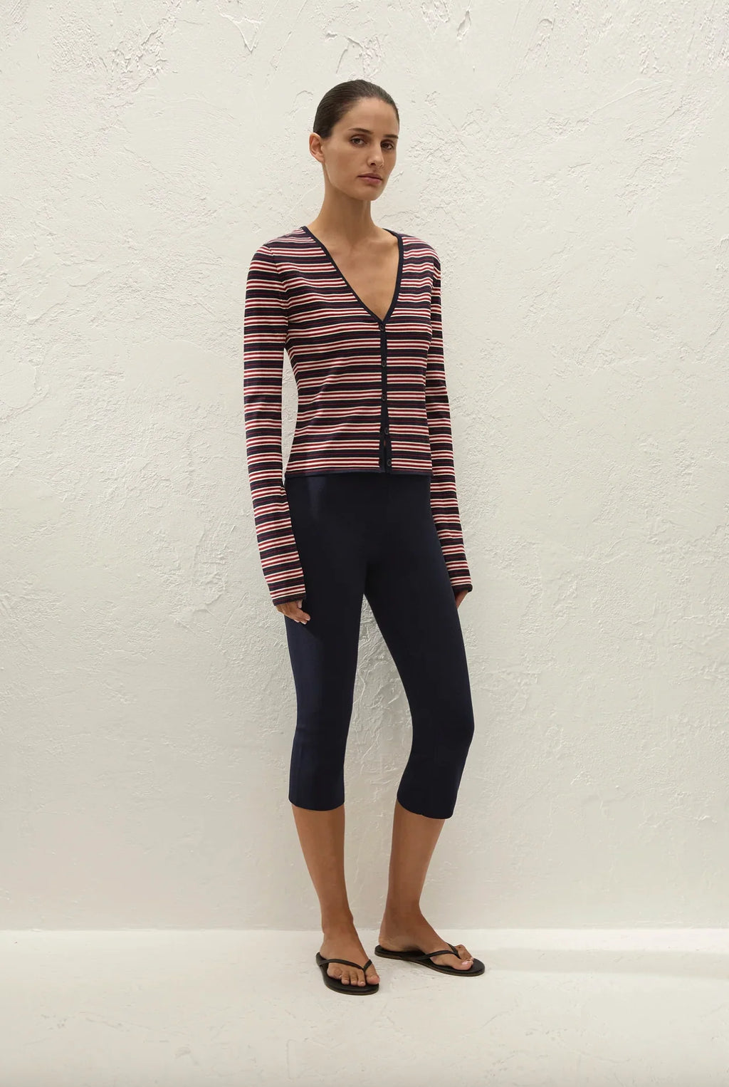 DORIS CARDIGAN - CILA STRIPE NAVY