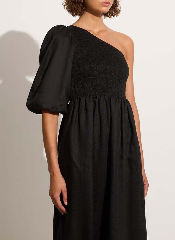 ANHA MAXI DRESS - BLACK