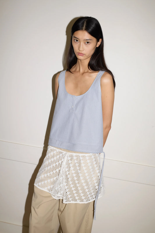 LAYERED TOP - SKY STRIPE