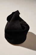 RAFFIA BUCKET BAG - BLACK