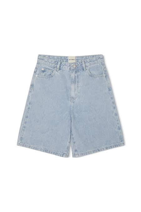 RECYLCED COTTON WALK SHORT - LIGHT WASH