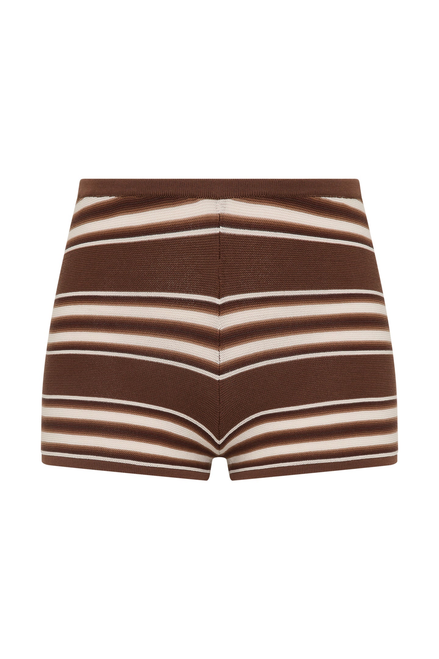 (PRE-ORDER) PLAYA MINI SHORT - OMBRE STRIPE MACRO CAROB
