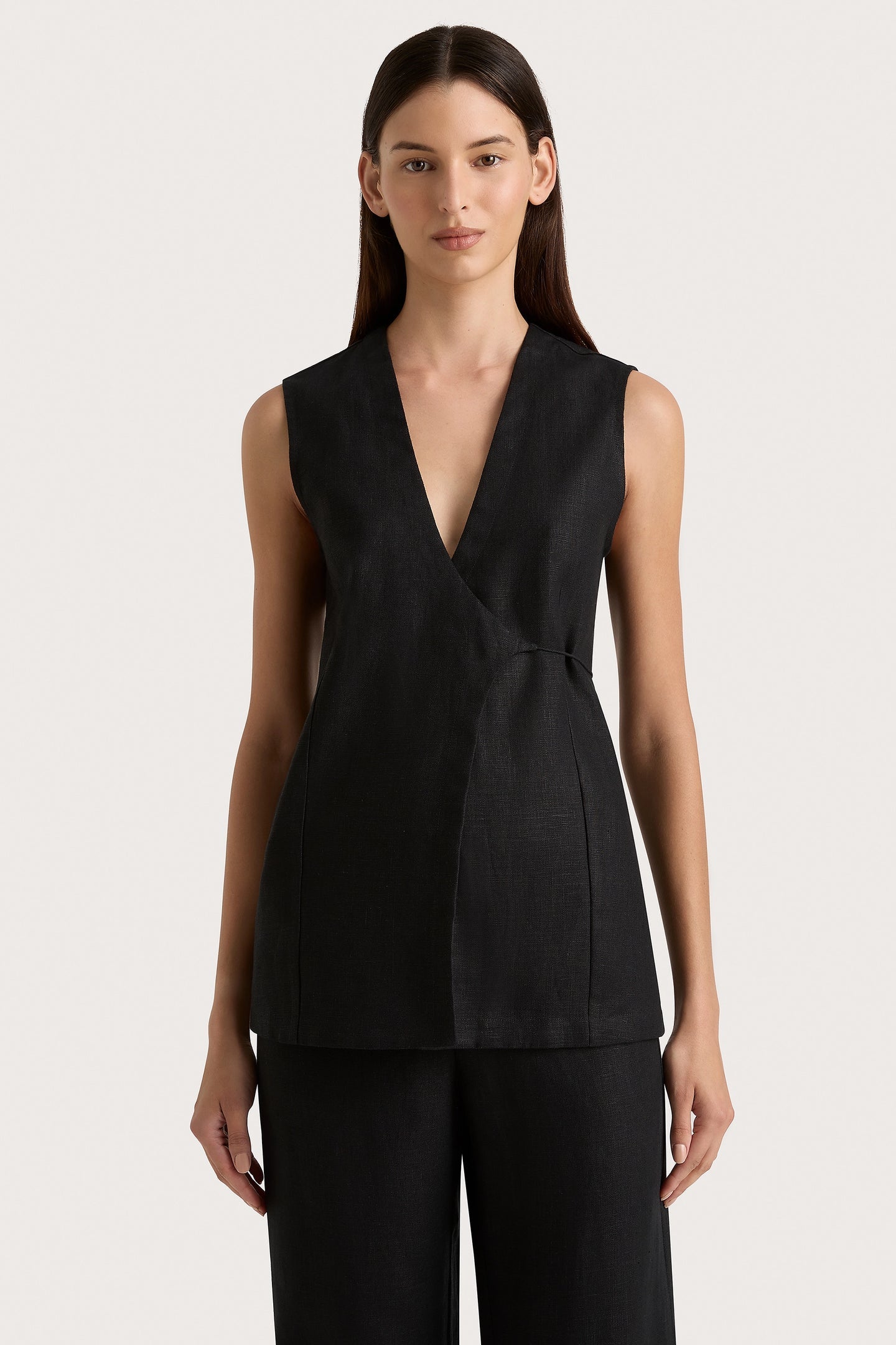 LULEA WRAP VEST - BLACK