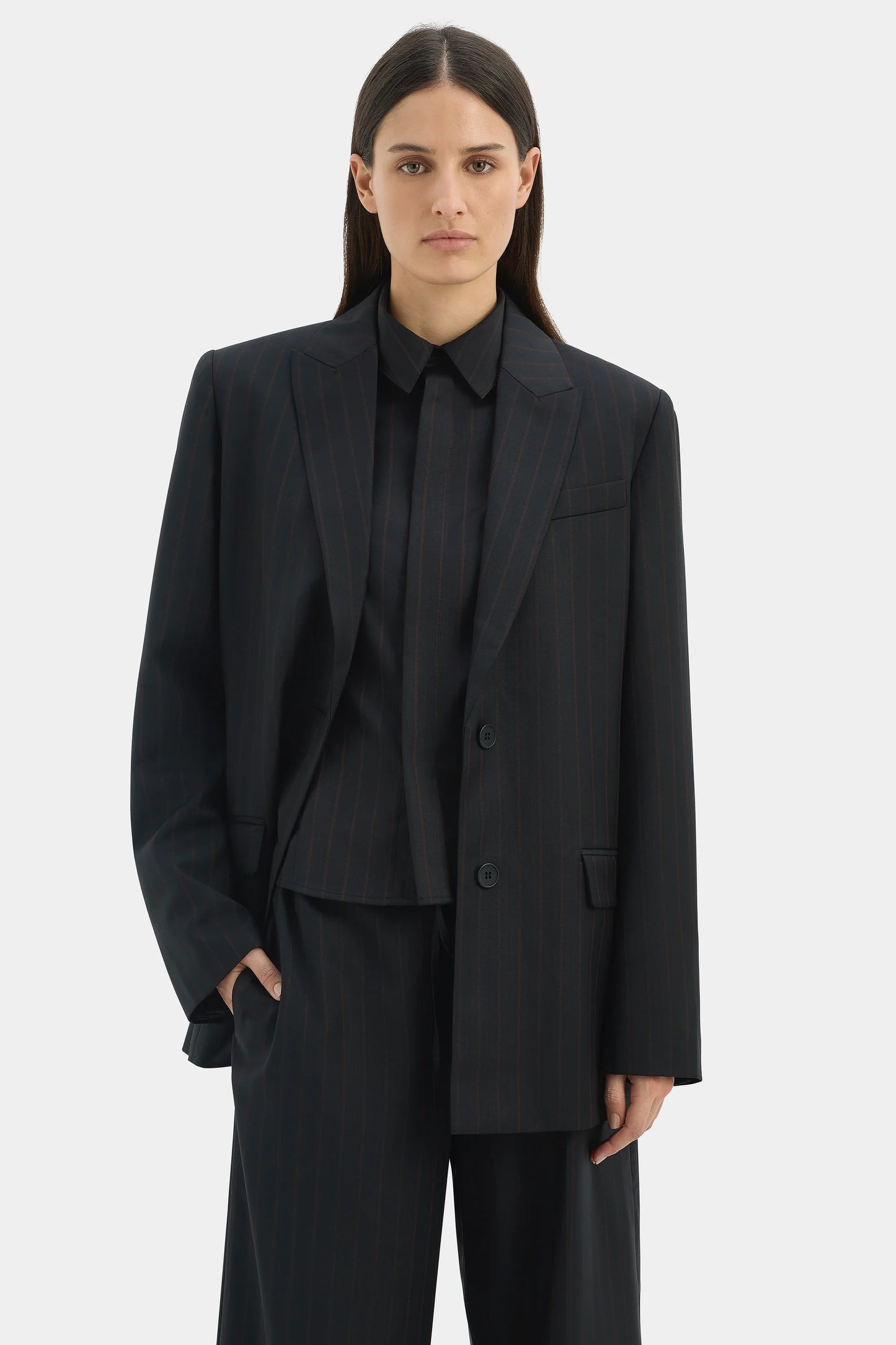 SORRENTINO BLAZER - RED PINSTRIPE