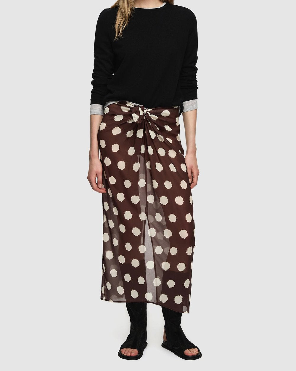 LINNEA SKIRT - BROWN