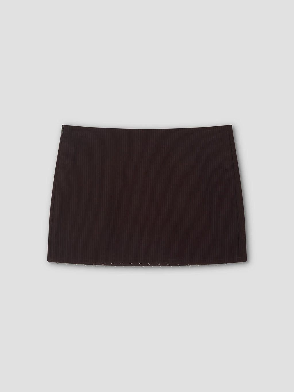 EYE SKIRT - BURGUNDY BROWN STRIPE