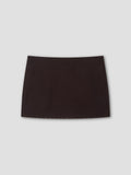 EYE SKIRT - BURGUNDY BROWN STRIPE