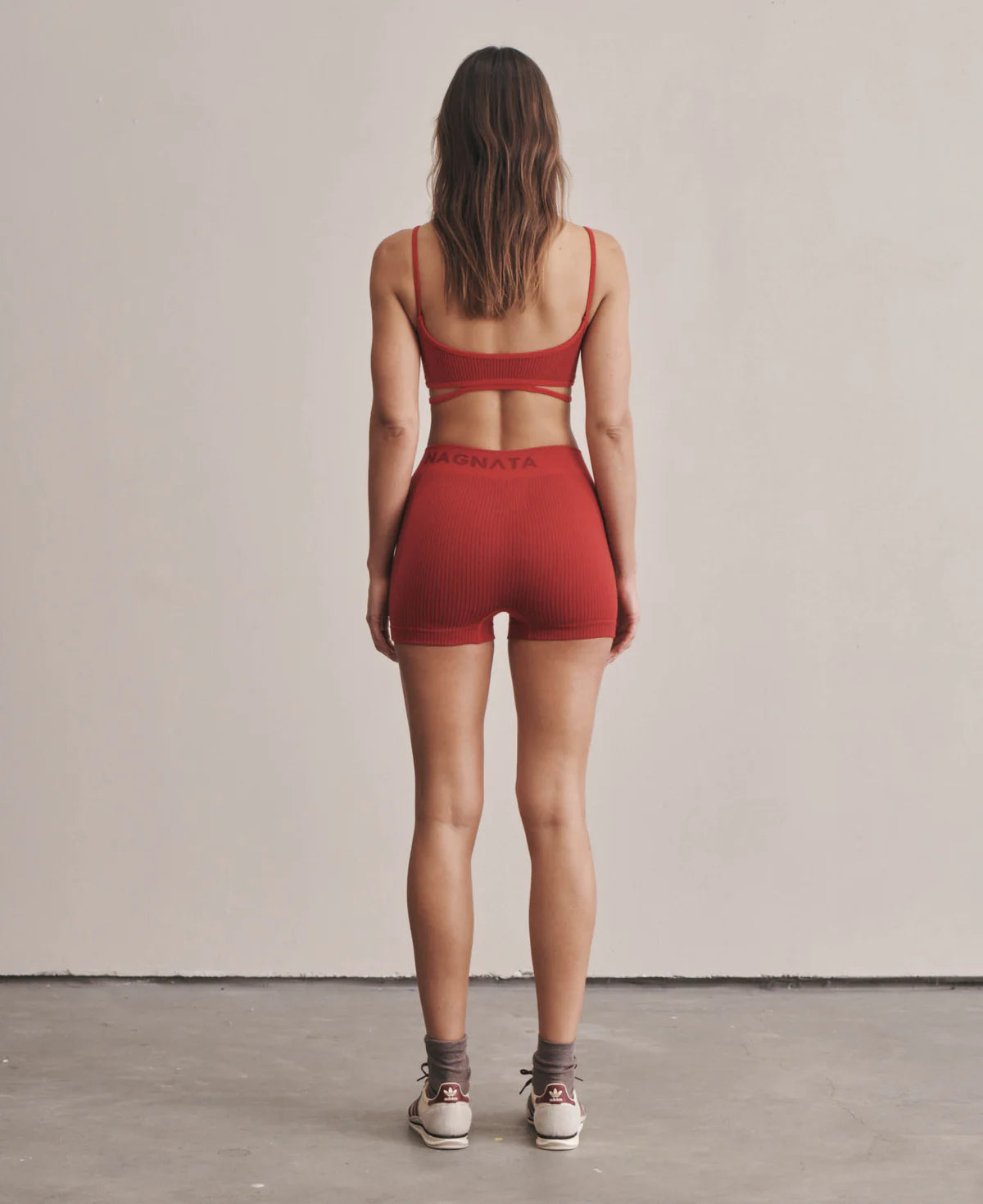 SPLICE WOOL BRALET - CRIMSON