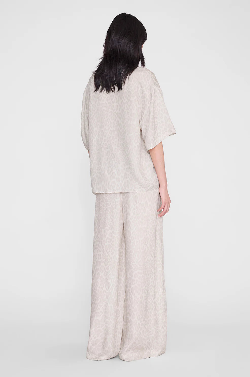 ROSLYN PANT - WASHED WHITE LEOPARD