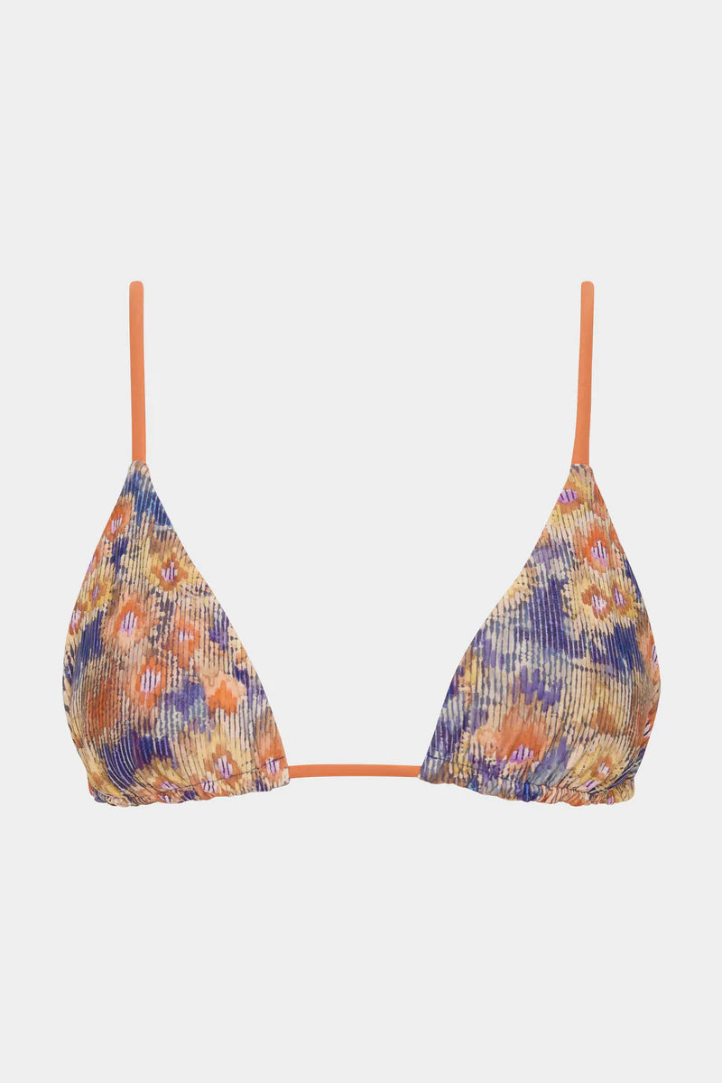 FIORE STRING TRIANGLE TOP - PETALO SCURO