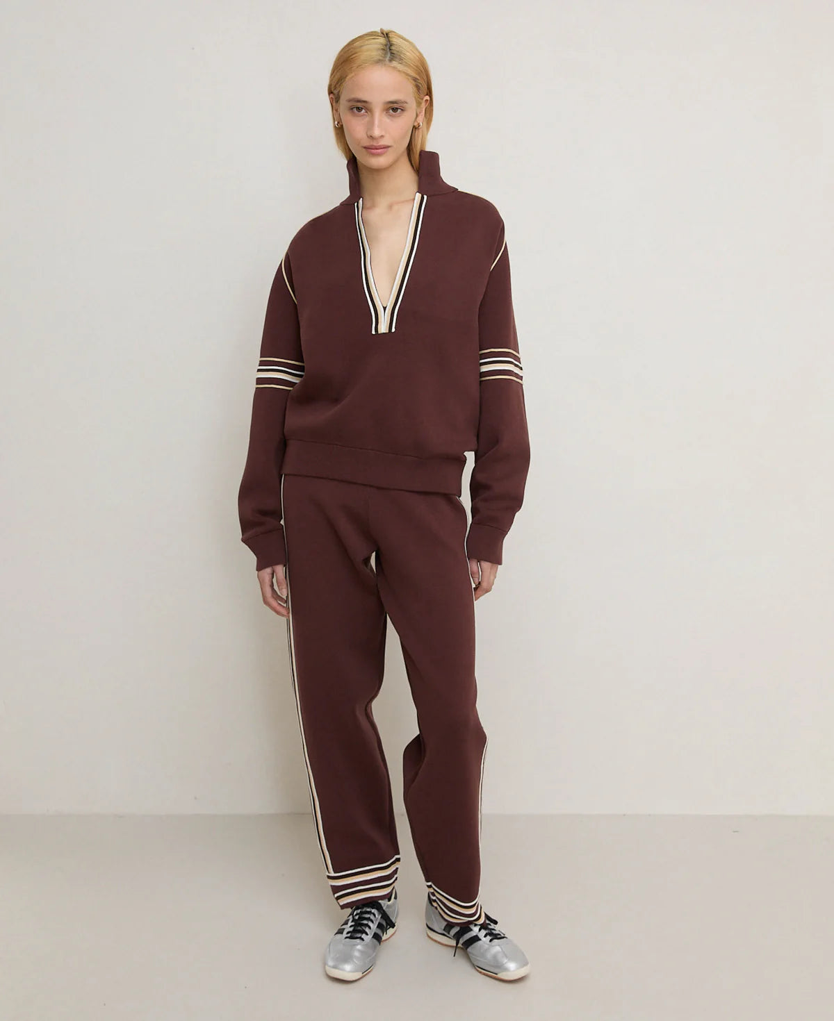 M19 ORGANIC MOTLEY TRACKPANT - ESPRESSO