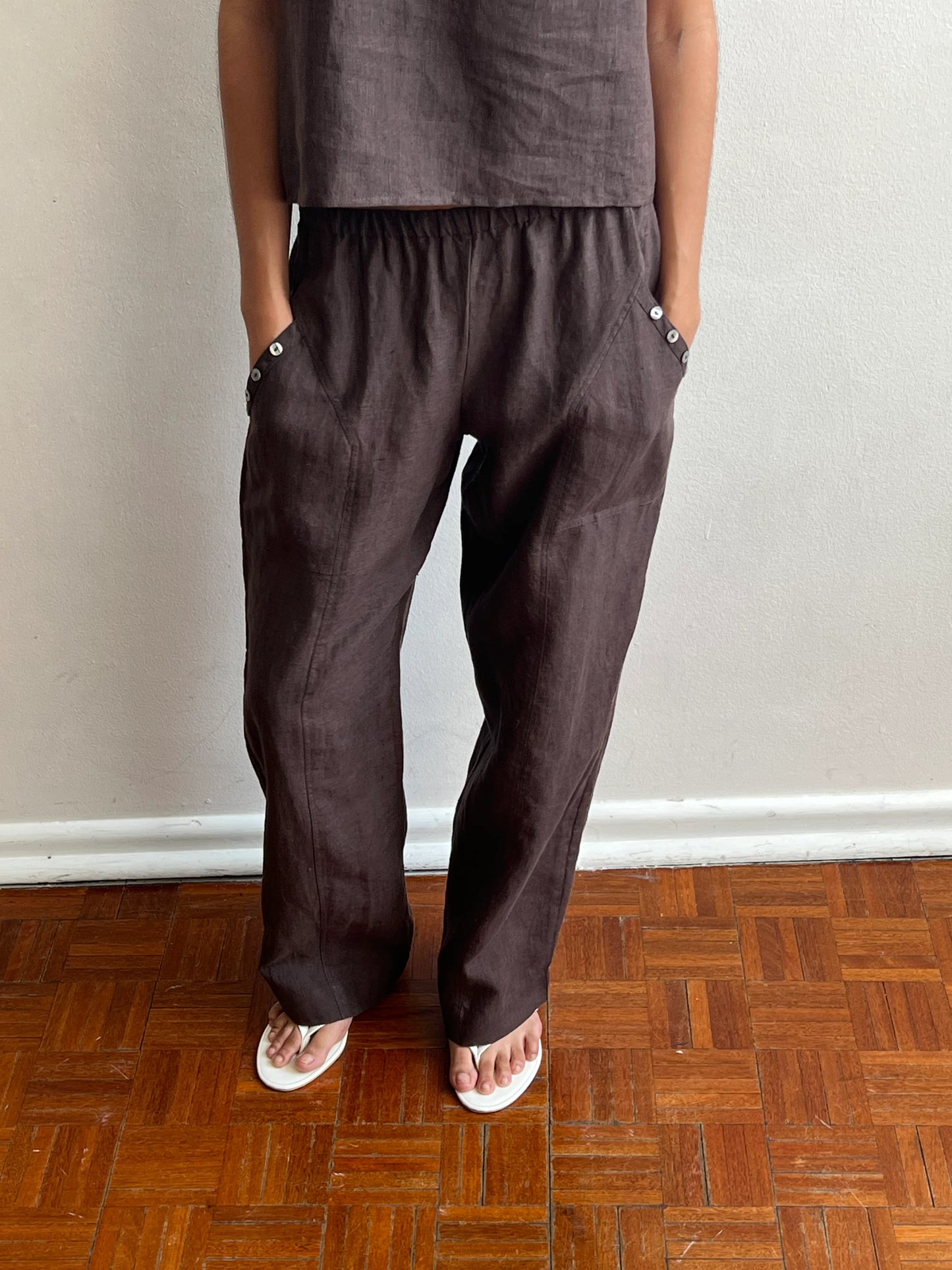 ANGLE POCKET PANT - BARK