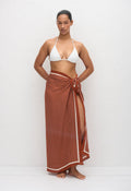 SILK SARONG - POLKA DOT TOMATO