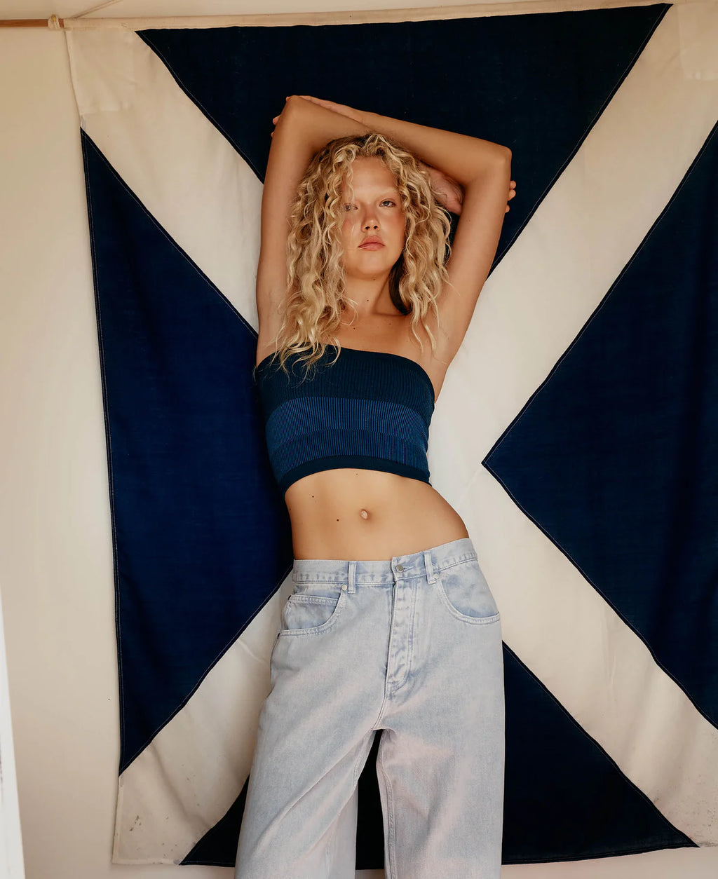 M19 TUBE WOOL CROP - NAVY